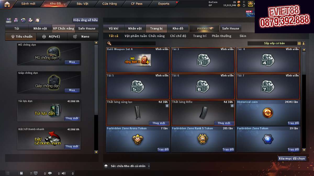 shop acc cf uy tin gia re